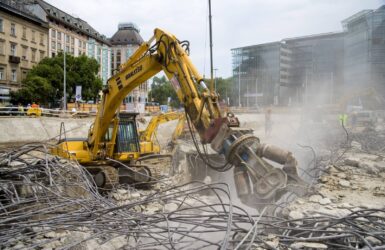 Budapest, Kálvin-téri metróaluljáró bontása